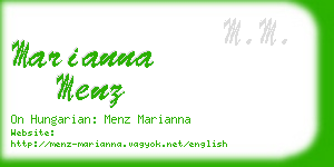 marianna menz business card